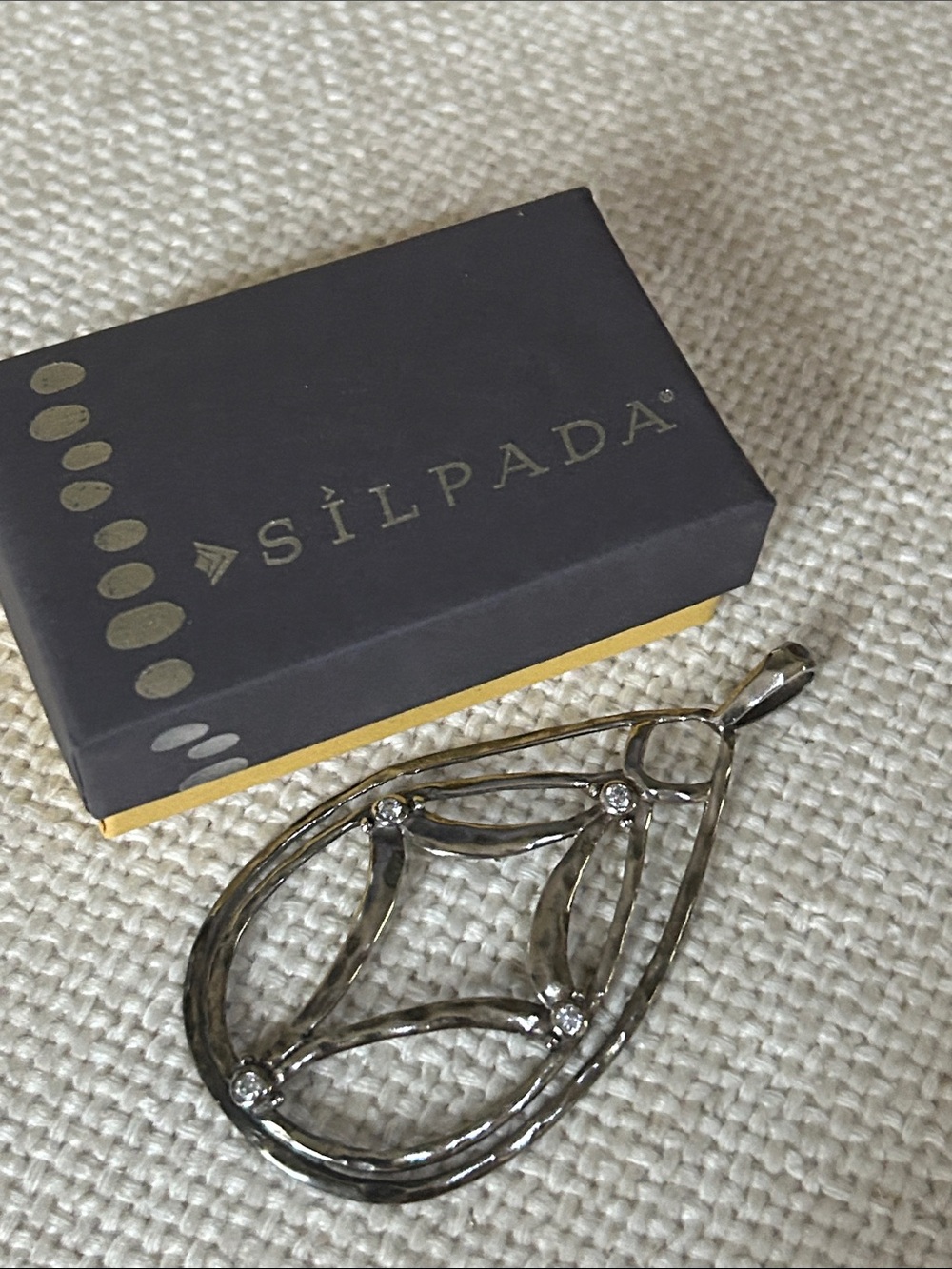 Silpada Starbright Sterling Silver Pendant with CZ Accents